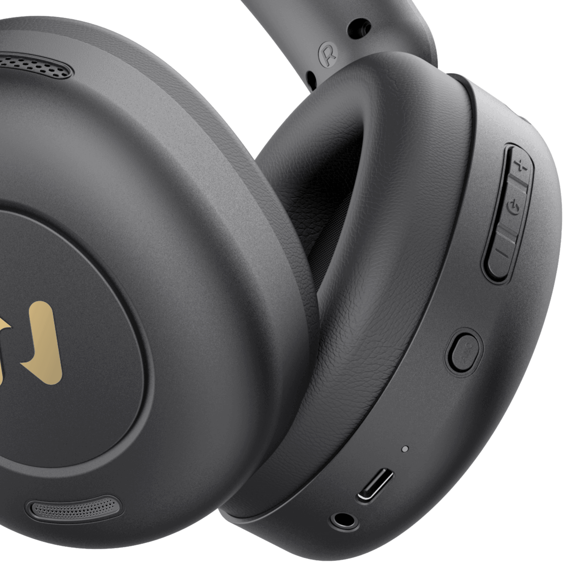 Casque noir bleutooth sans fil avec réduction du bruit active double appareils
