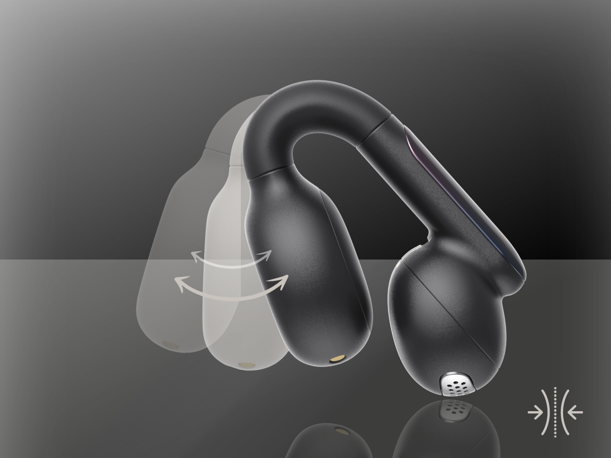 écouteurs bluetooth conduction osseuse ouverts étanches multi appareils.